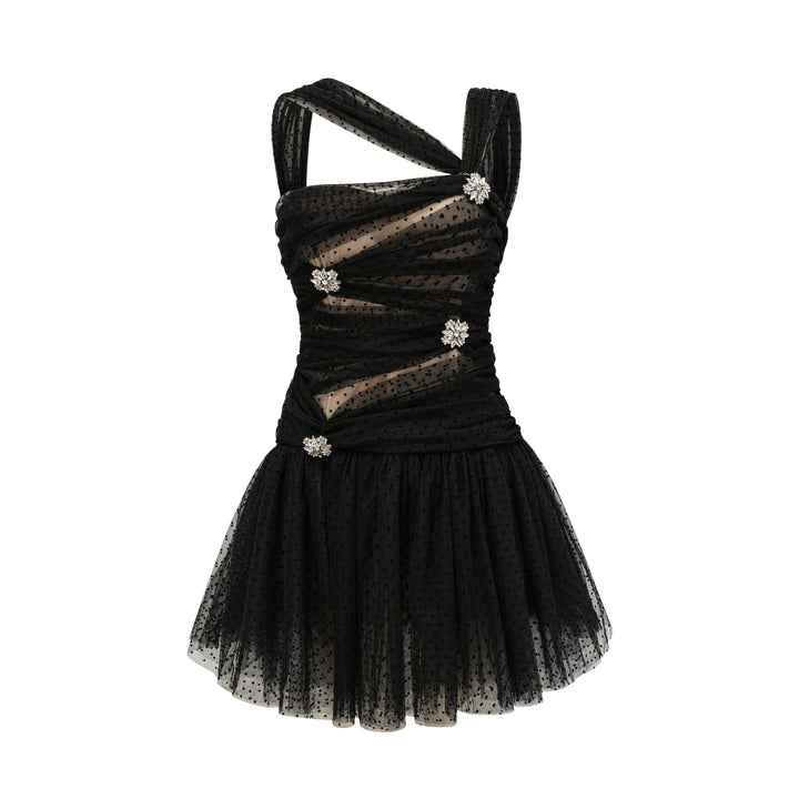 Levoire | Robe Mini En Tulle À Pois