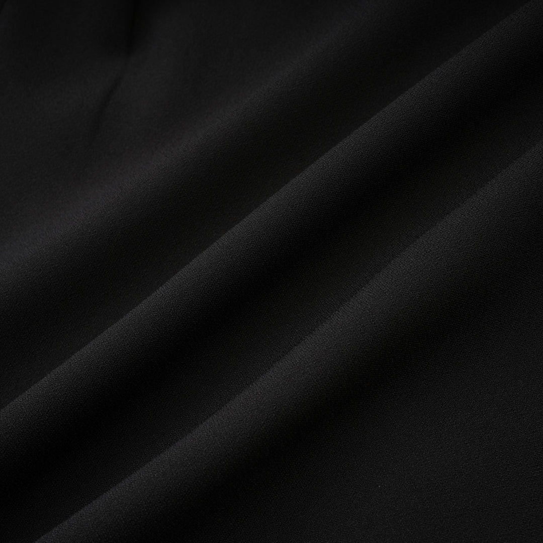 Levoire | Noir Silhouette De Sablier Épaulettes Mini Robe