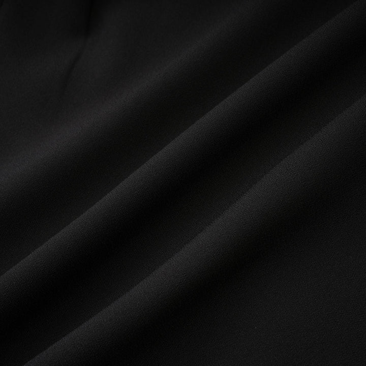 Levoire | Noir Silhouette De Sablier Épaulettes Mini Robe