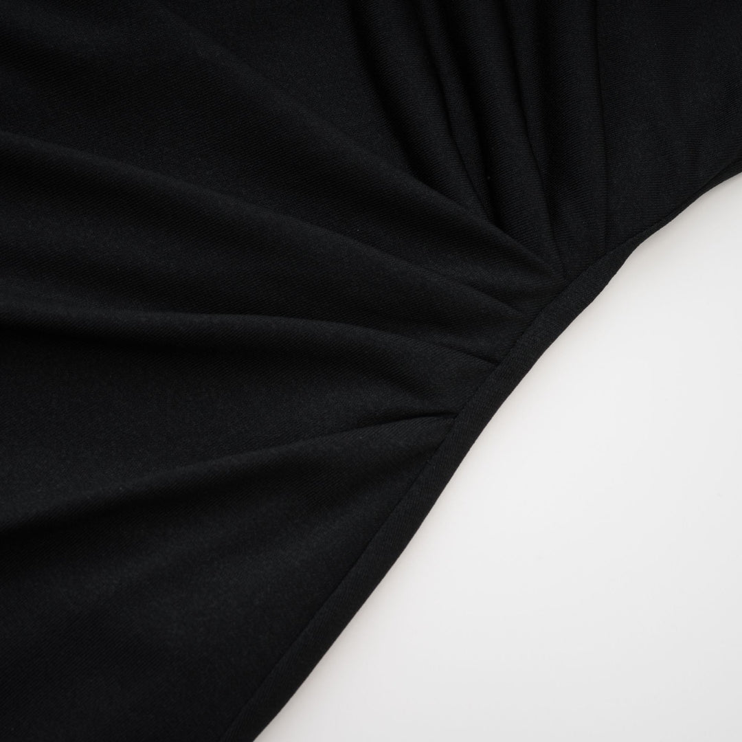 Levoire | Robe Maxi Asymétrique À Manches Longues