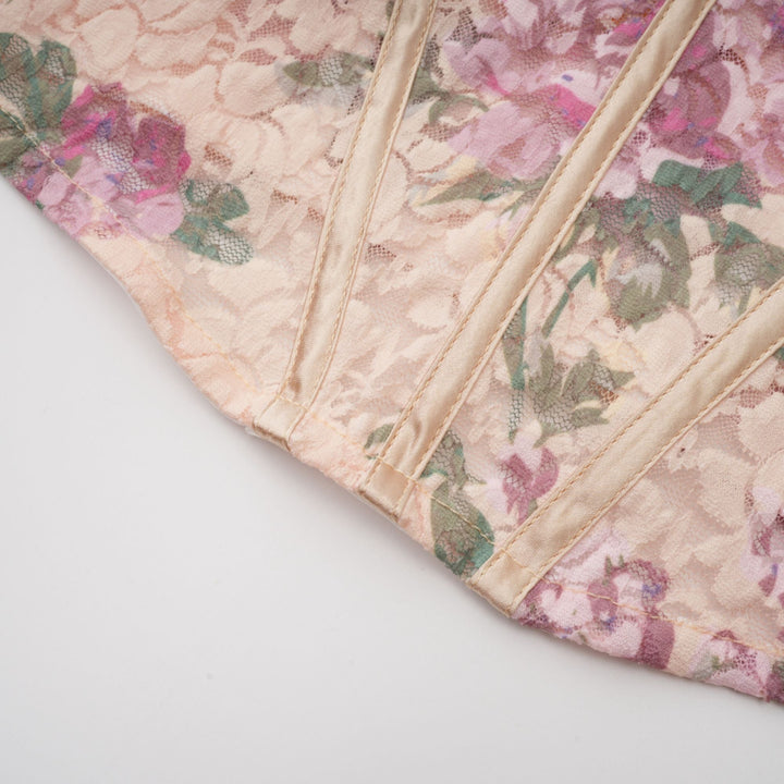 Levoire | Haut De Gilet Imprimé Floral & Ensemble De Jupe Assorti