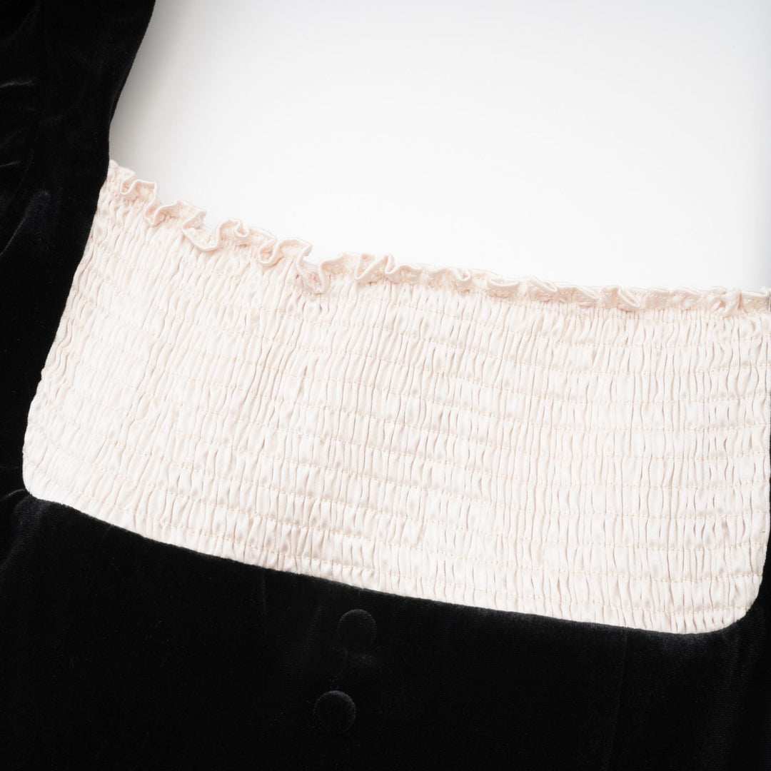 Levoire | Robe Mini Velours À Manches Longues