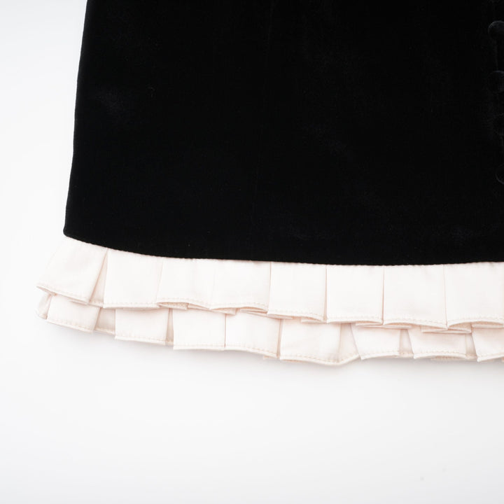 Levoire | Robe Mini Velours À Manches Longues