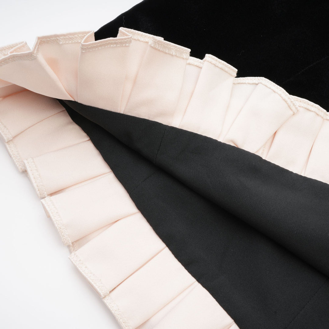 Levoire | Robe Mini Velours À Manches Longues