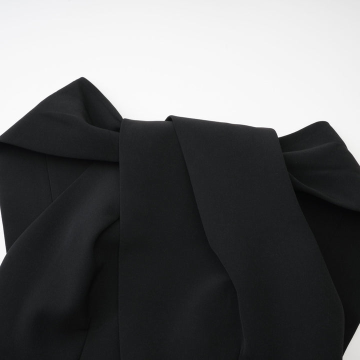 Levoire | Robe Mini À Noeud Surdimensionnée Noire