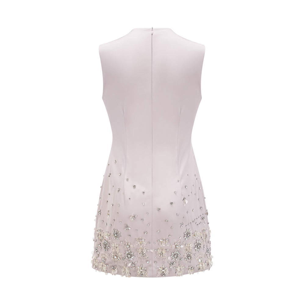 Levoire | Robe Mini Sans Manches Décorée De Perles