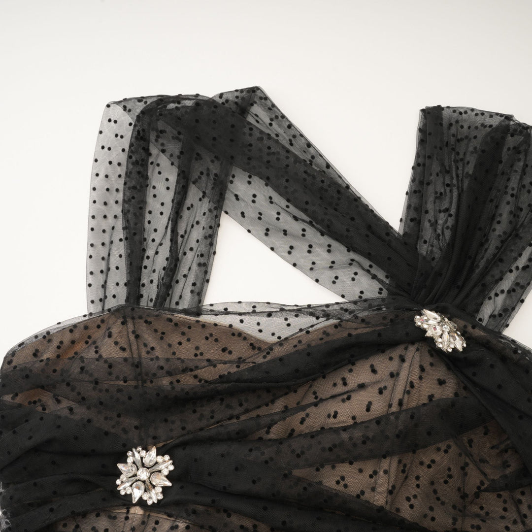Levoire | Robe Mini En Tulle À Pois