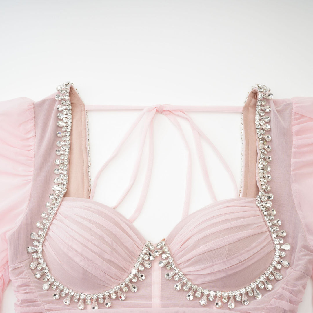 Levoire | Robe Midi En Maille Rosier