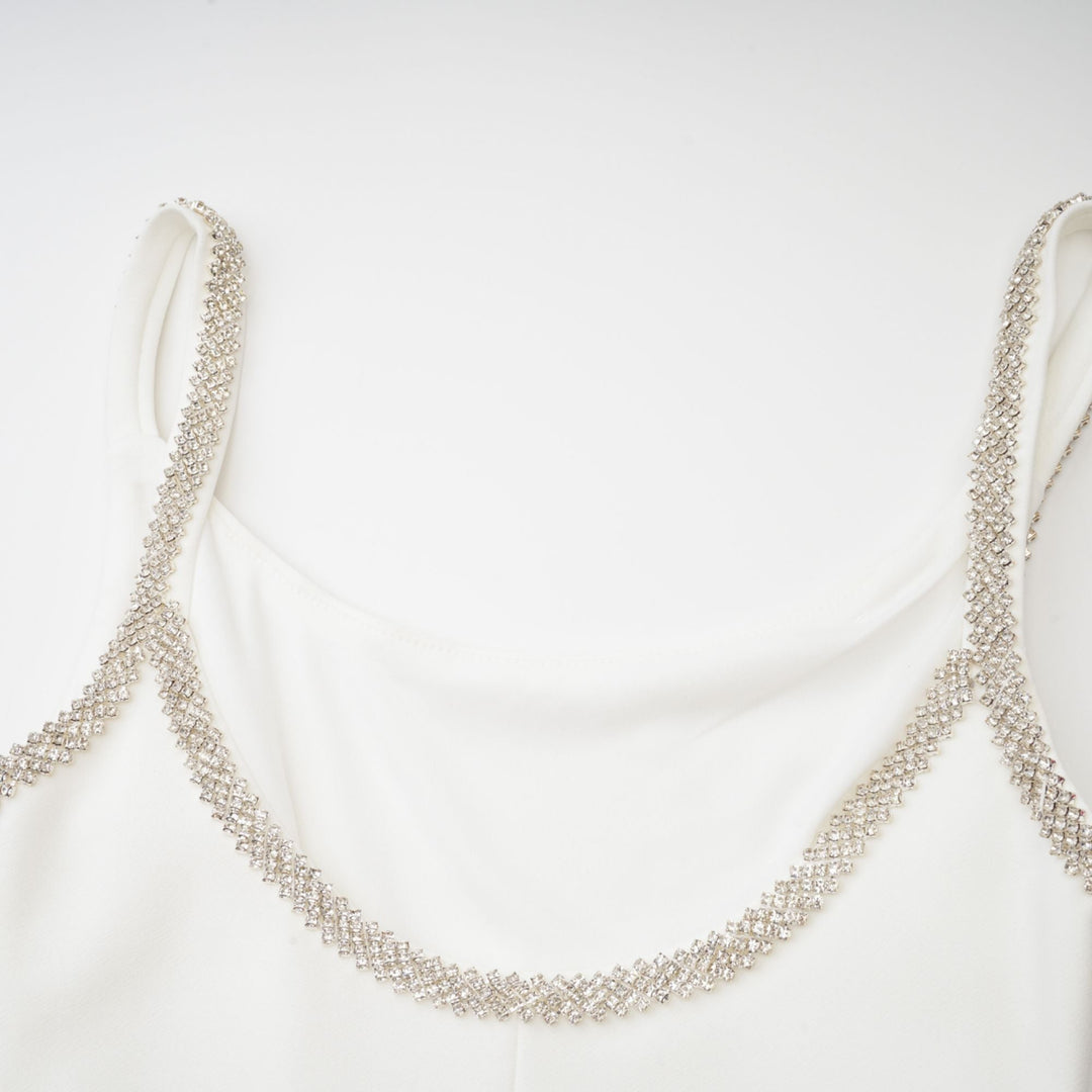 Levoire | Robe Midi Brodée De Cristaux