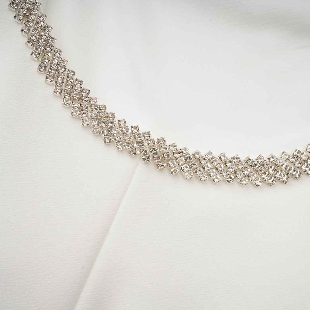 Levoire | Robe Midi Brodée De Cristaux