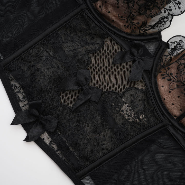 Levoire | Détail En Dentelle Top En Maille