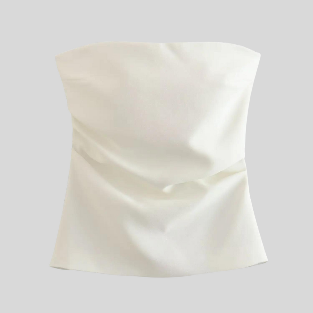 Levoire | Sans Bretelles Sans Manches Chemise Blanc