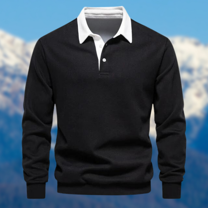 Levoire | T-Shirt Polo Décontracté Noir