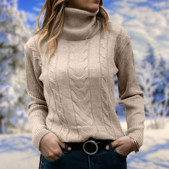 Levoire | Chaud À Manches Longues Avec Tricot Long Beige