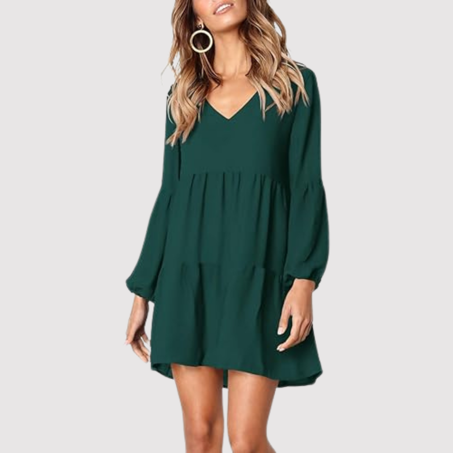 Levoire | Robe À Ourlet Volant Pour Femmes Vert
