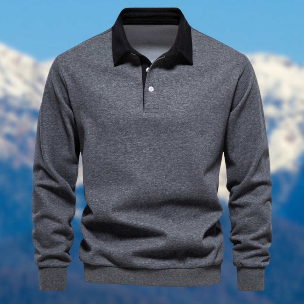 Levoire | T-Shirt Polo Décontracté Gris foncé
