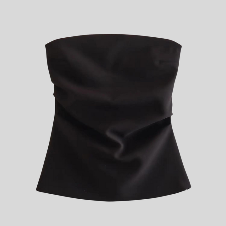 Levoire | Sans Bretelles Sans Manches Chemise Noir