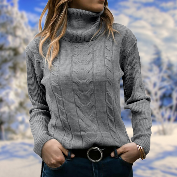 Levoire | Chaud À Manches Longues Avec Tricot Long Gris