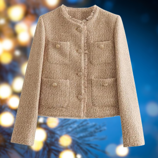 Levoire | Rento Manches Longues Col Rond Veste Courte Khaki