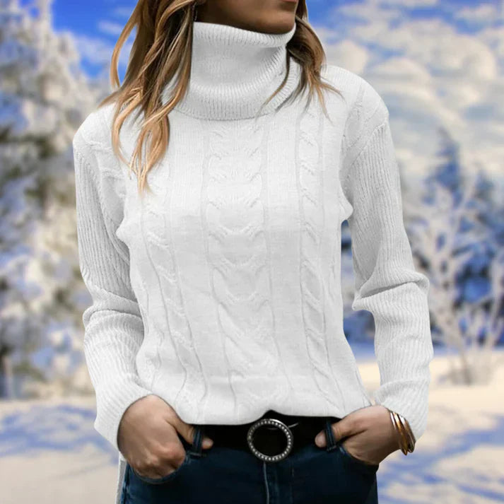 Levoire | Avec Col Long Et Manches Longues Pour Femmes Blanc
