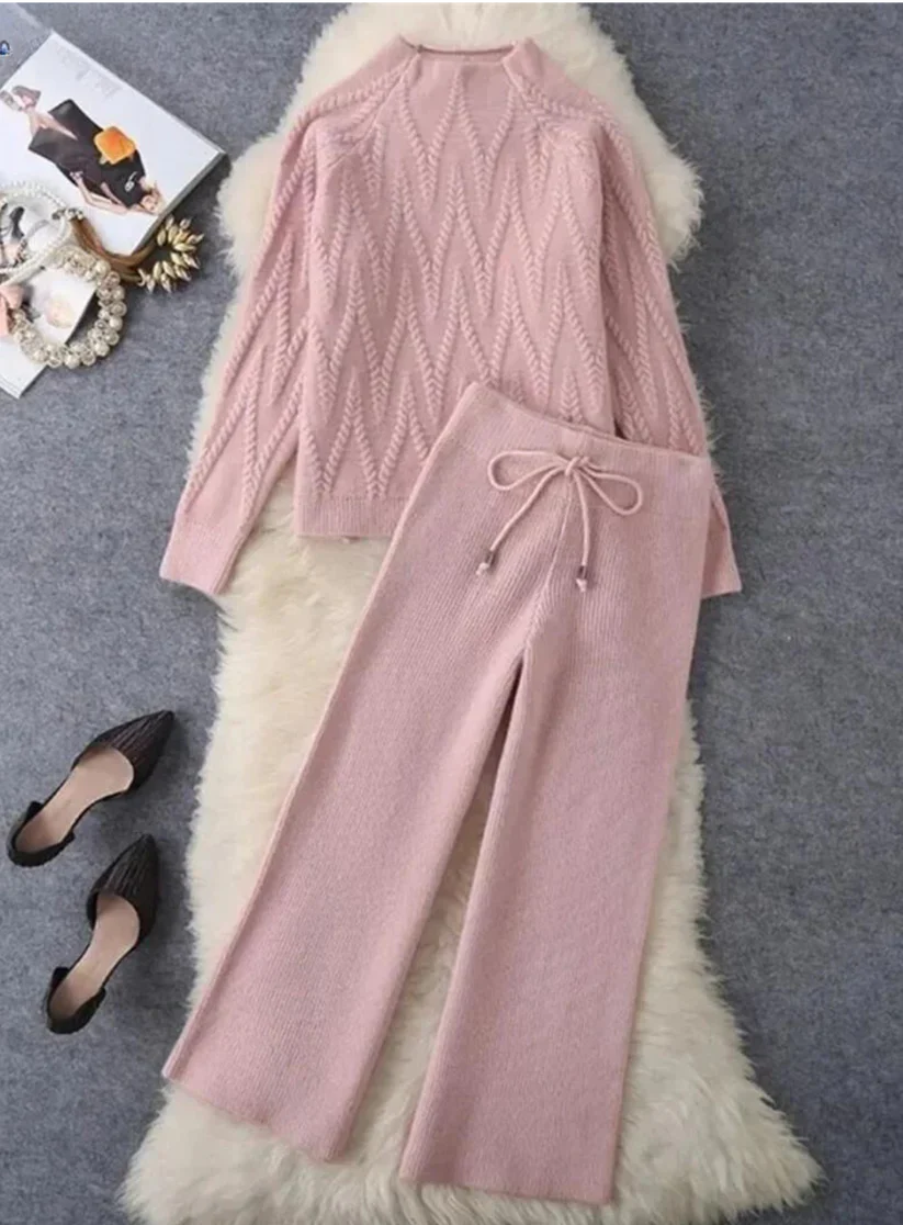Levoire | Ensemble de tricot pour femmes Rosa Une taille