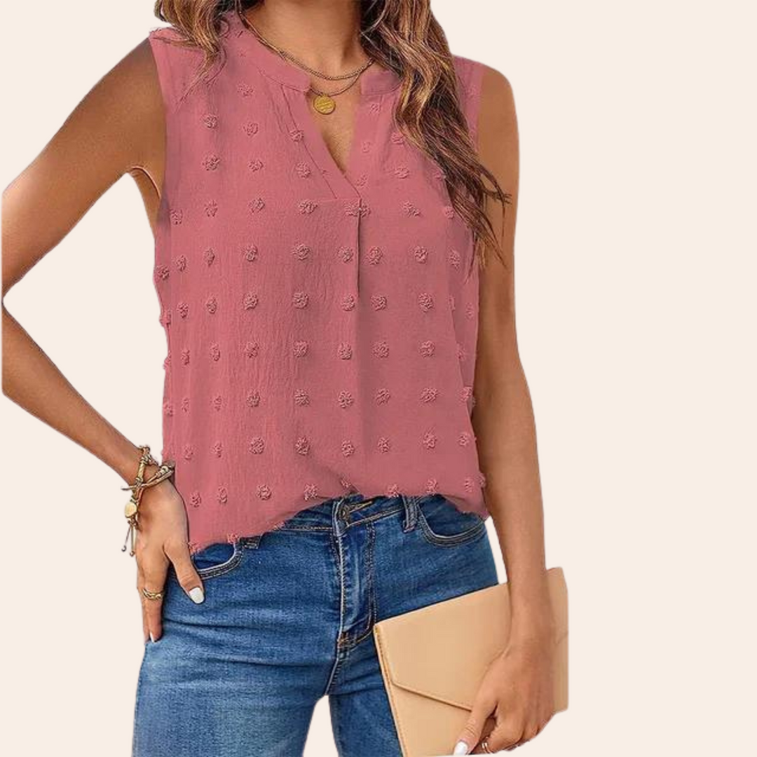 Levoire | Haut Sans Manches Avec Décolleté En V Rosa