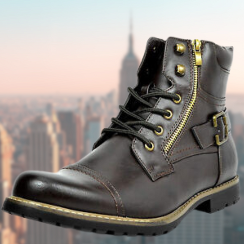 Levoire | Bottes De Moto En Cuir Pour Hommes, Protection Élégante