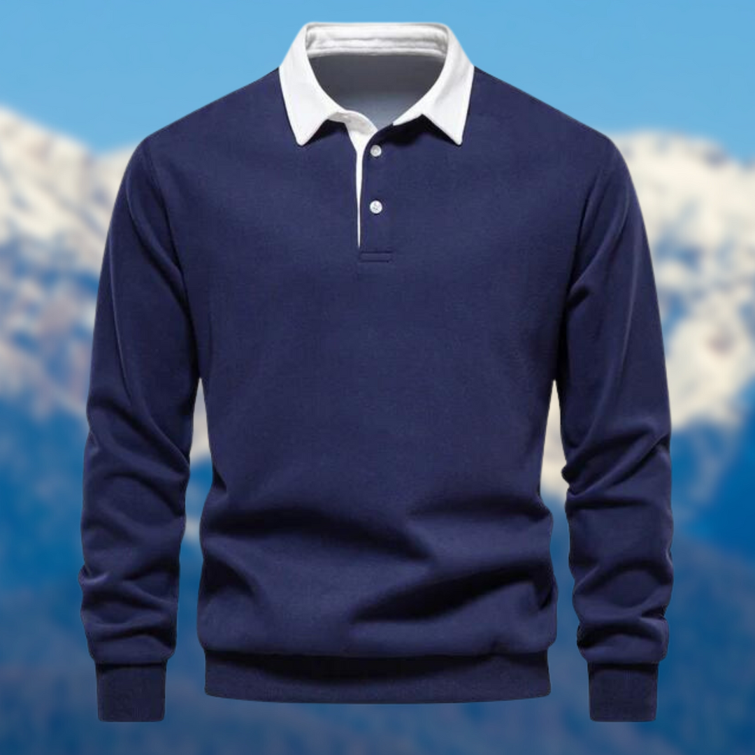 Levoire | T-Shirt Polo Décontracté Bleu marine