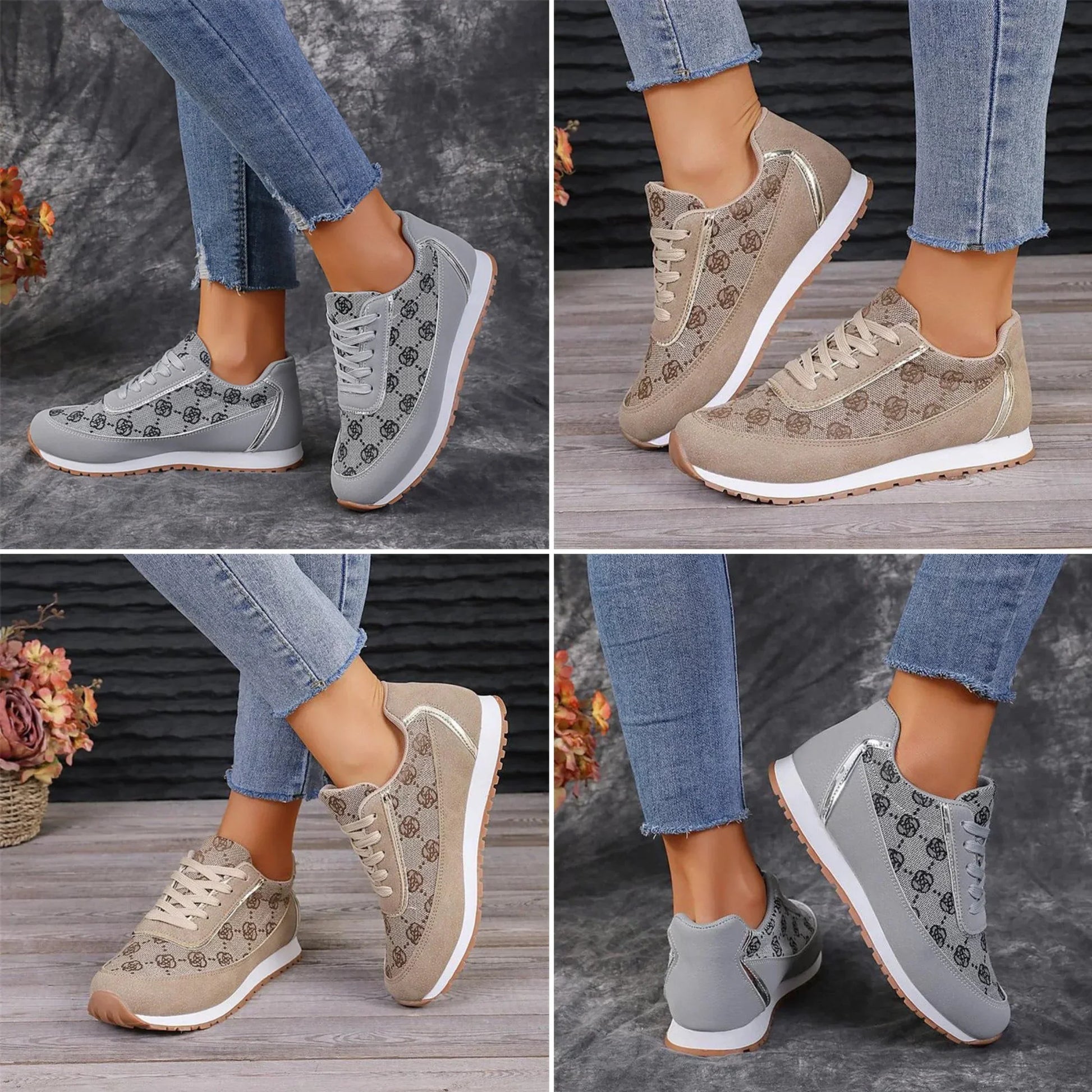 Levoire | Chaussures Plates Confortables Avec Fleurs