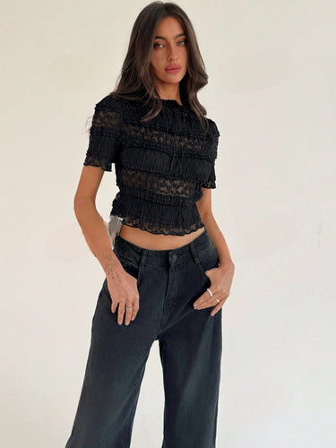 Levoire | Top Court En Dentelle Luxueuse