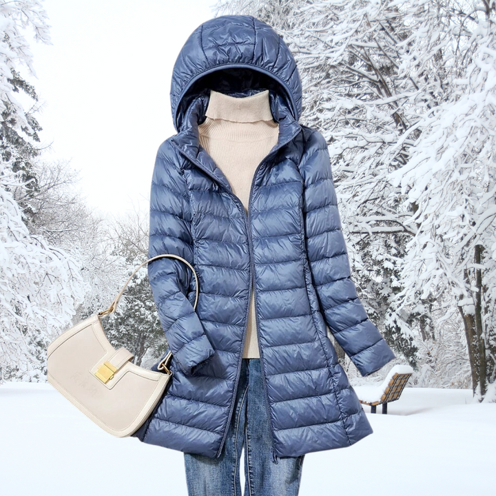 Levoire | Manteau Coupe-Vent En Duvet Léger Bleue