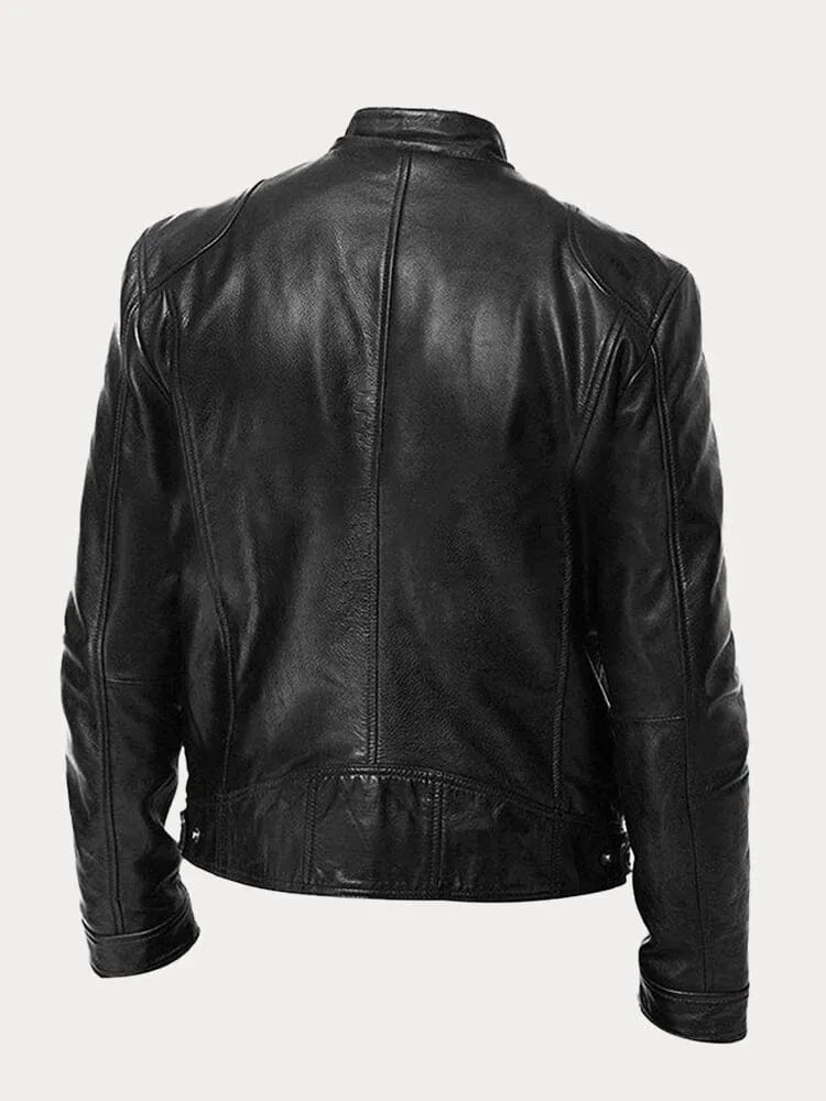 Levoire | Veste En Cuir Décontractée : Style Intemporel Et Confort