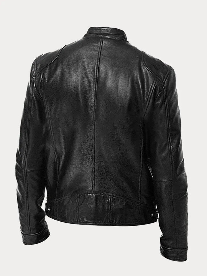 Levoire | Veste En Cuir Décontractée : Style Intemporel Et Confort
