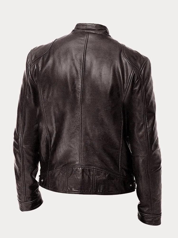 Levoire | Veste En Cuir Décontractée : Style Intemporel Et Confort