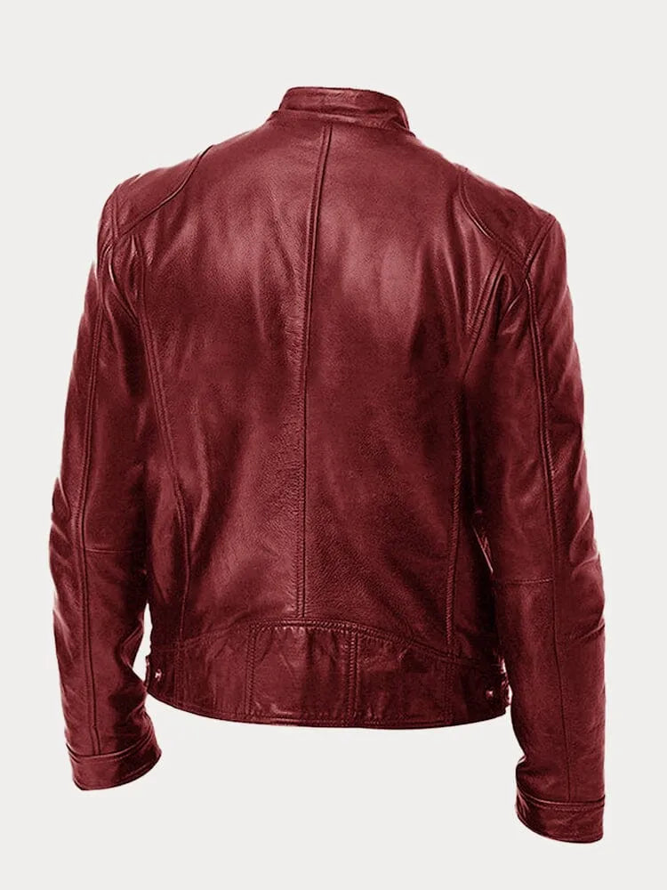 Levoire | Veste En Cuir Décontractée : Style Intemporel Et Confort