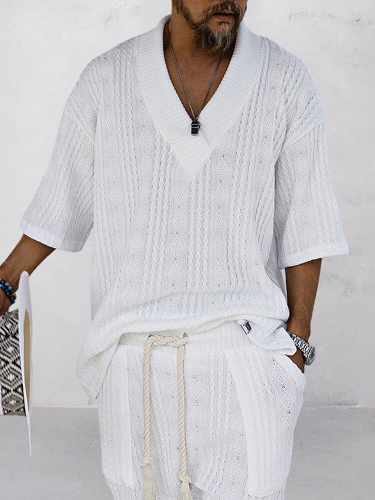 Levoire | Set Tricot V-Neck Confort Quotidien