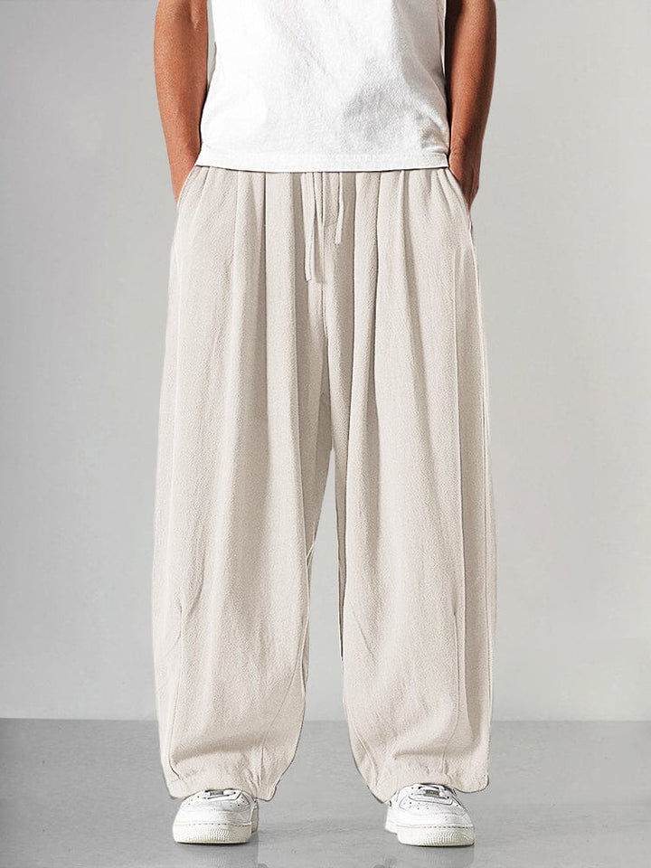 Levoire | Pantalons en lin fabriqués en fil de coton Kreemi