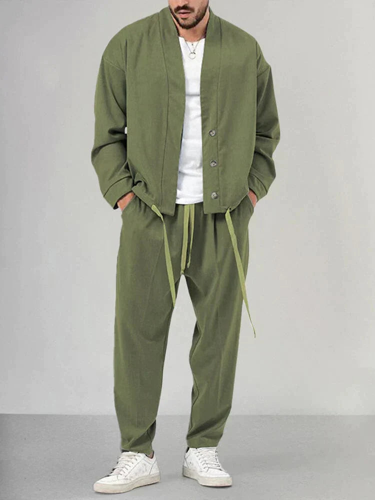 Levoire | Ensemble de loisirs 2 pièces vert olive