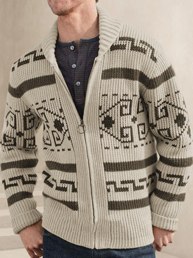 Levoire | Veste vintage en tricot Helles Khaki