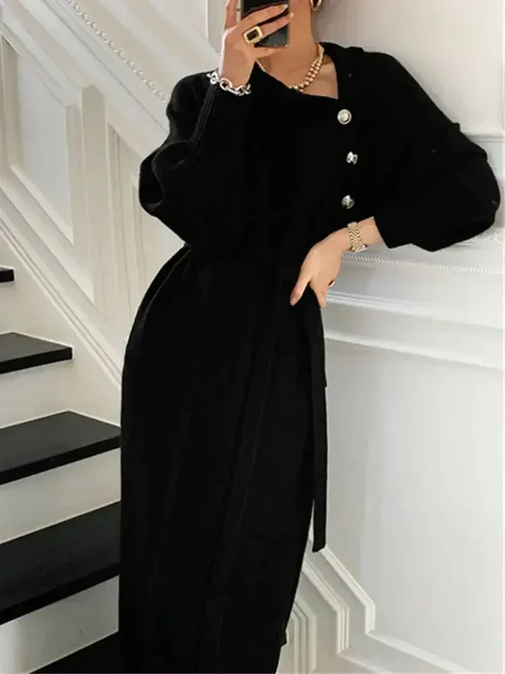 Levoire - Robe pull élégante Noir