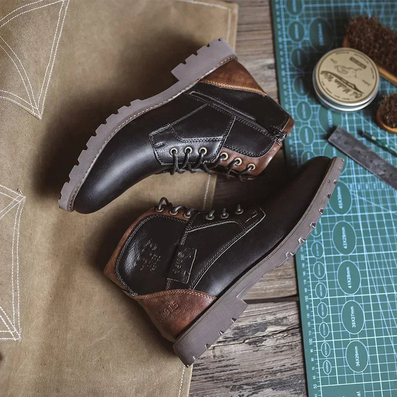 Levoire | Bottes En Cuir Pour Hommes Dans Le Style Britannique