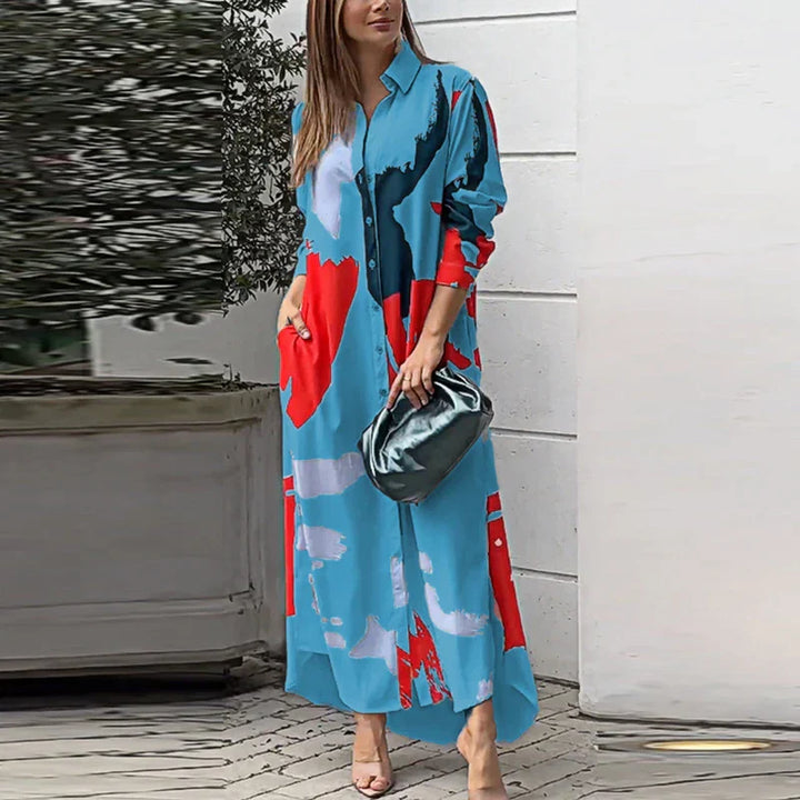 Levoire | Robe Élégante Coupe Cintrée Bleu