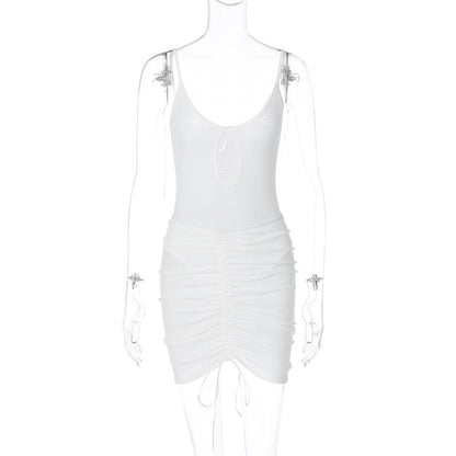 Levoire | Ensemble Spaghetti Creux Et Jupe Courte