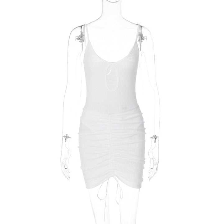 Levoire | Ensemble Spaghetti Creux Et Jupe Courte