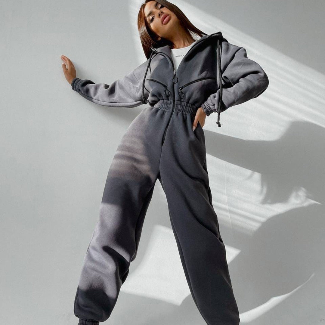 Levoire | Sweat À Capuche Homesuit - Un Body Élégant Gris