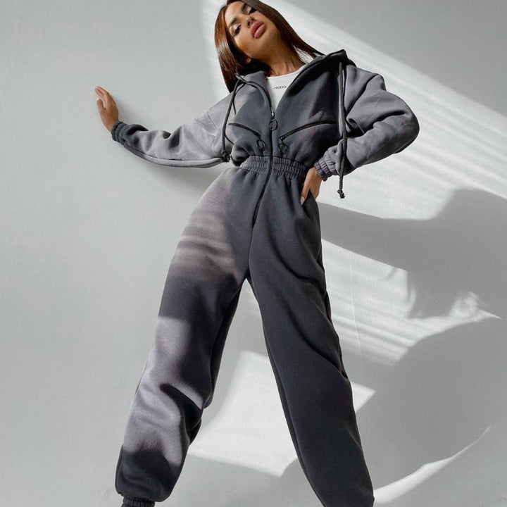 Levoire | Sweat À Capuche Homesuit - Un Body Élégant Gris