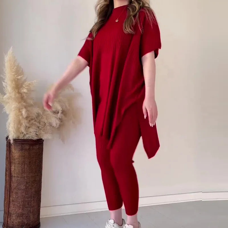 Levoire | Ensemble Deux Pièces En Tissu Doux Pour Femmes Rot