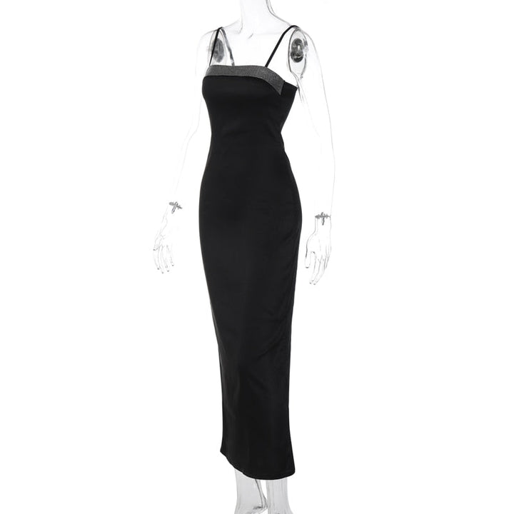 Levoire | Robe Longue À Bretelles Spaghetti Bling Stripe