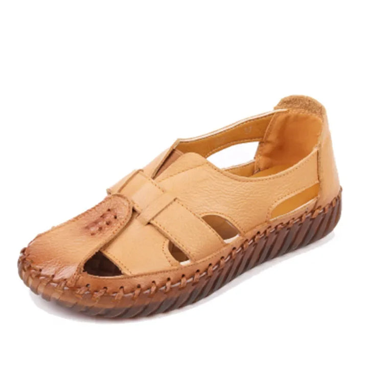 Levoire | Sandales Cuir Femme Été Rétro Brun
