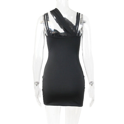 Levoire | Mini Robe Froncée À Bretelles Spaghetti